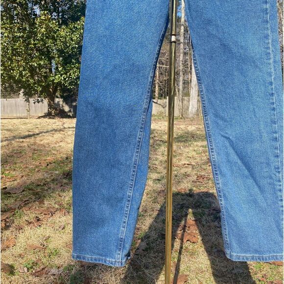 Wrangler Straight Cotton Stretch Denim Blue Jeans - Picture 4 of 7